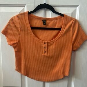 Wild fable Orange crop top